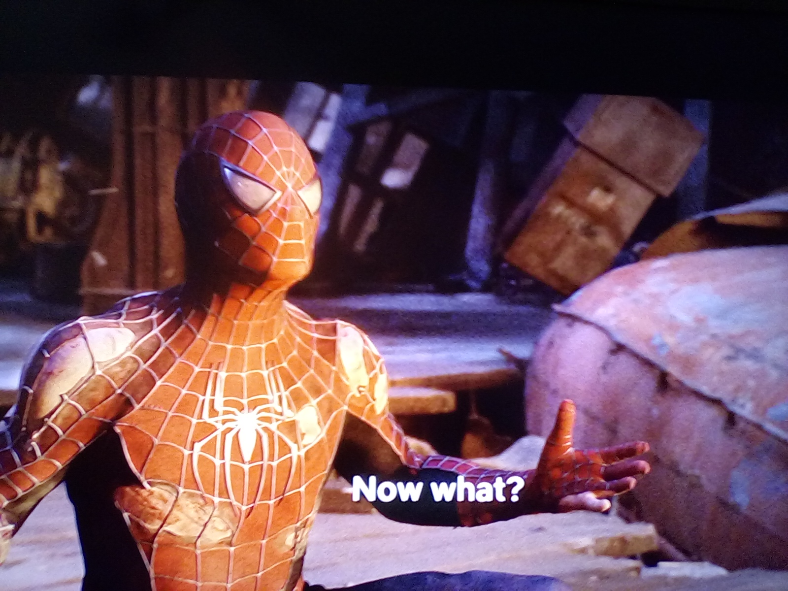 High Quality Spiderman now what Blank Meme Template