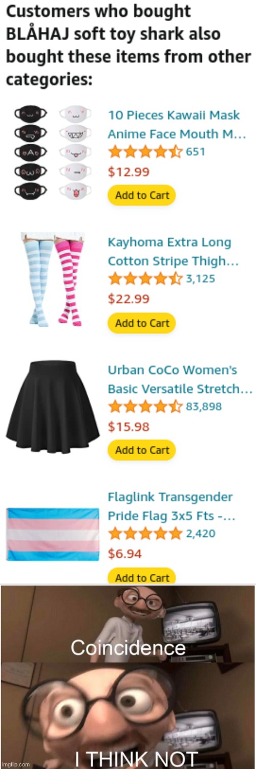 wow amazon | image tagged in coincidence i think not | made w/ Imgflip meme maker