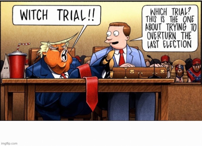 Which Trial? | image tagged in ben jennings,criminal fla man,losing fla man,false idol of the fake christian party | made w/ Imgflip meme maker