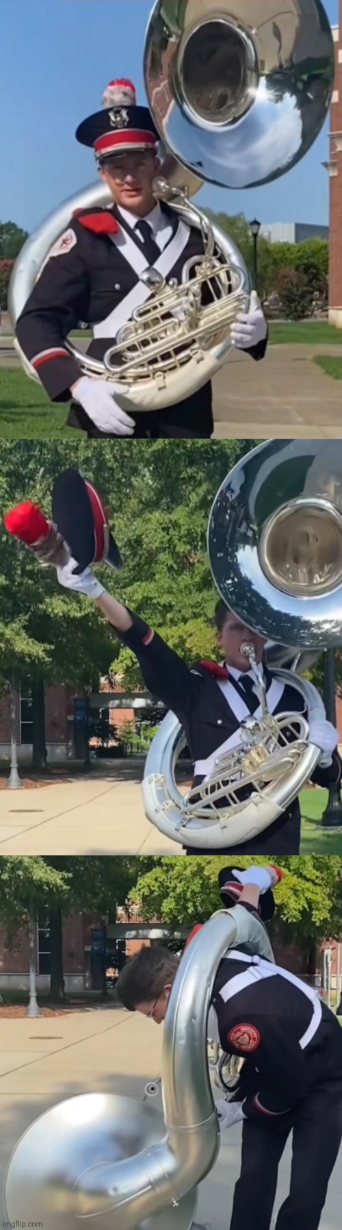 Ohio State sousaphone bad pun Blank Meme Template