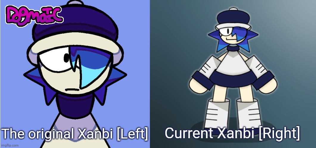 The difference is real [And yes, they came from a pisscrew] | Current Xanbi [Right]; The original Xanbi [Left] | image tagged in xanbi,idk,stuff,s o u p,carck | made w/ Imgflip meme maker