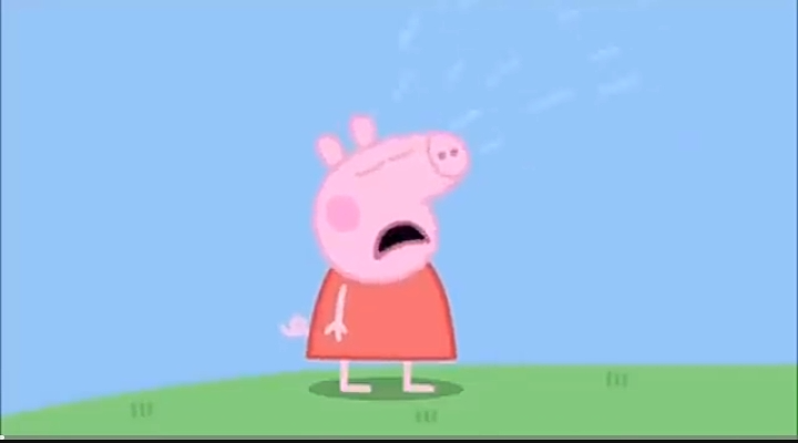 High Quality Peppa pig cryne Blank Meme Template