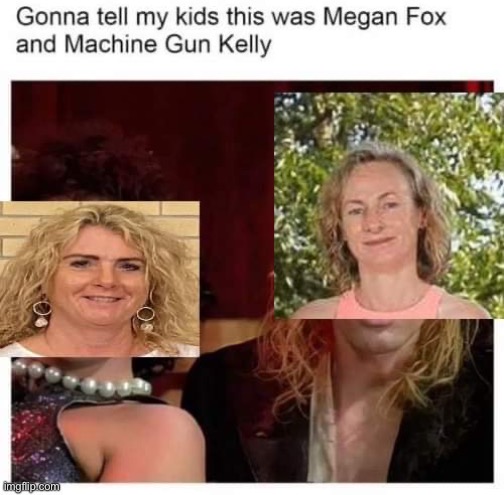 MGK & Lilo | image tagged in lindsay lohan,mgk,rocky horror picture show | made w/ Imgflip meme maker