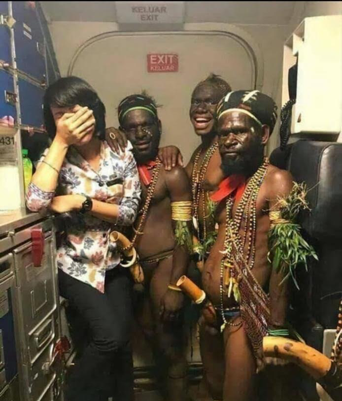 Papuan {Tribals} Blank Meme Template