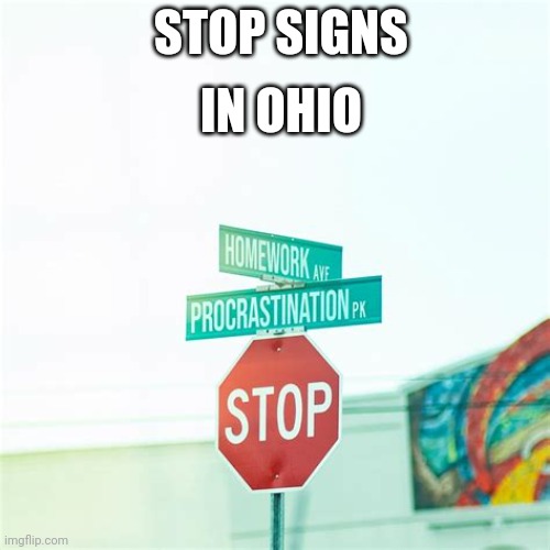 ohio homework meme