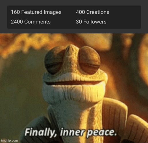 Finally everything is even | image tagged in finally inner peace | made w/ Imgflip meme maker