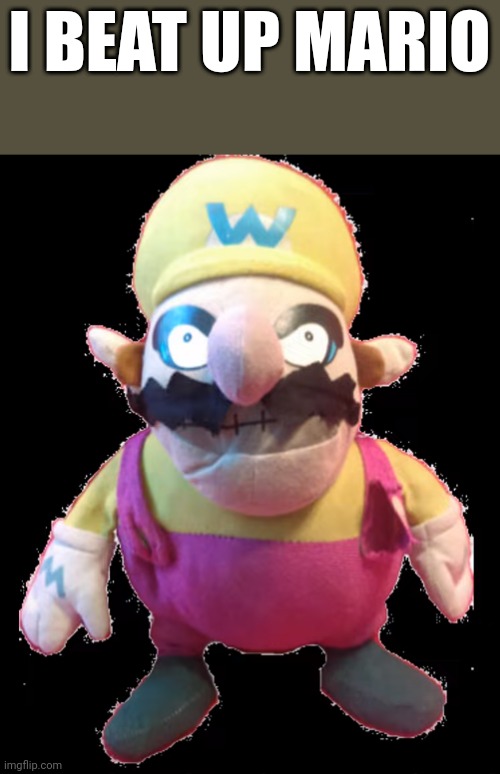 waro | I BEAT UP MARIO | image tagged in waro | made w/ Imgflip meme maker