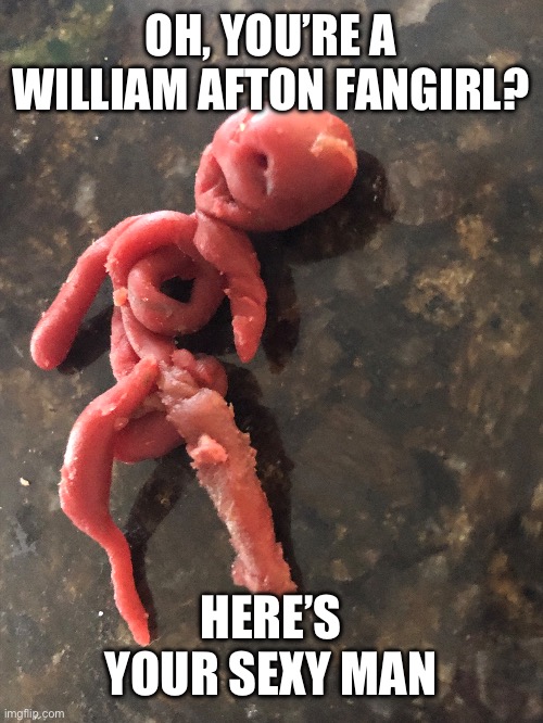 xd | OH, YOU’RE A WILLIAM AFTON FANGIRL? HERE’S YOUR SEXY MAN | image tagged in memes | made w/ Imgflip meme maker