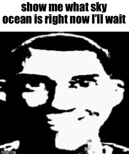 He suck tho | show me what sky ocean is right now I’ll wait | image tagged in based sigma male | made w/ Imgflip meme maker