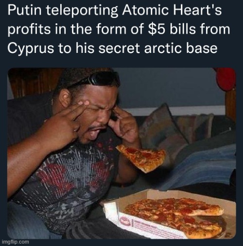 Atomic Pizza | image tagged in atomic pizza | made w/ Imgflip meme maker