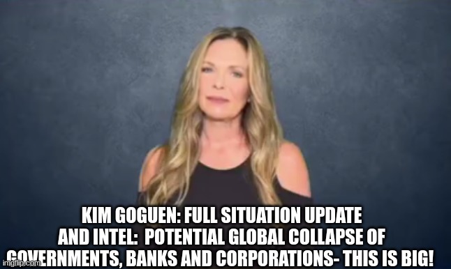 Kim Goguen: Full Situation Update and Intel:  Potential Global Collapse of Governments, Banks and Corporations - This Is Big!  (Video) 