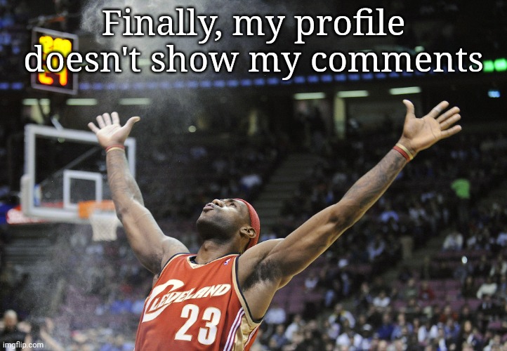 Its problematic that I didn't know/do this already | Finally, my profile doesn't show my comments | image tagged in i did it | made w/ Imgflip meme maker