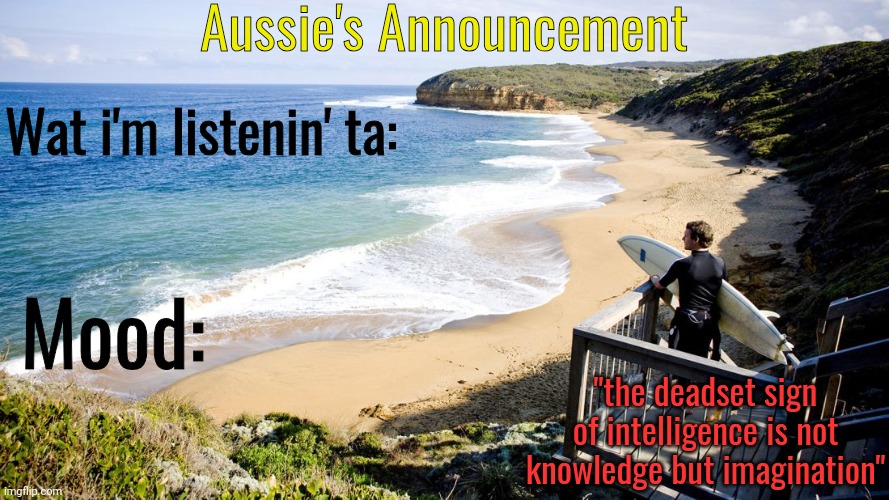 Aussie's Announcement Template Blank Meme Template