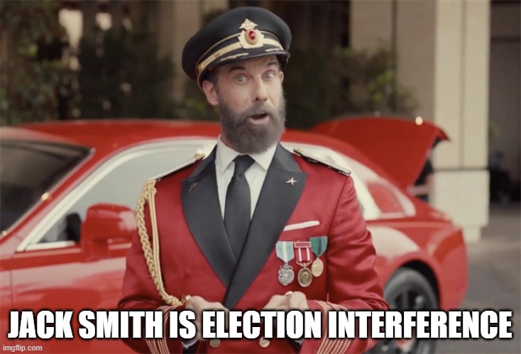 Jack smith | JACK SMITH IS ELECTION INTERFERENCE | image tagged in election 2024,2024 election,donald trump,jack smith,trump charges,criminal court | made w/ Imgflip meme maker