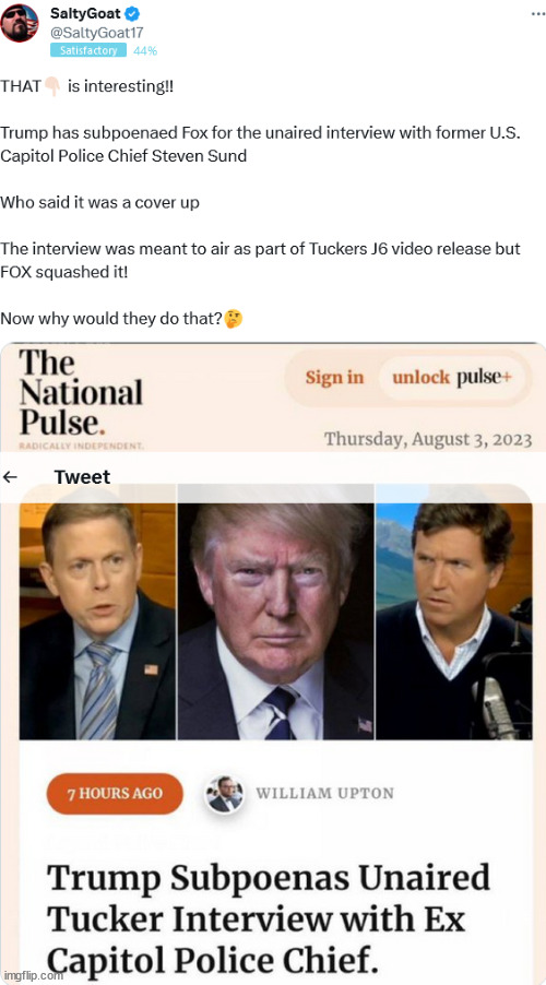 Trump, Fox News and Tucker, NOT sucker... | image tagged in biden,2024 election,trump warrior,trump again | made w/ Imgflip meme maker