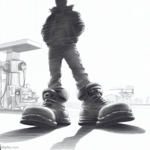 Check comments | image tagged in big shoes | made w/ Imgflip meme maker