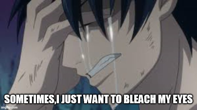 eye bleach | SOMETIMES,I JUST WANT TO BLEACH MY EYES | image tagged in memes,anime,one piece | made w/ Imgflip meme maker