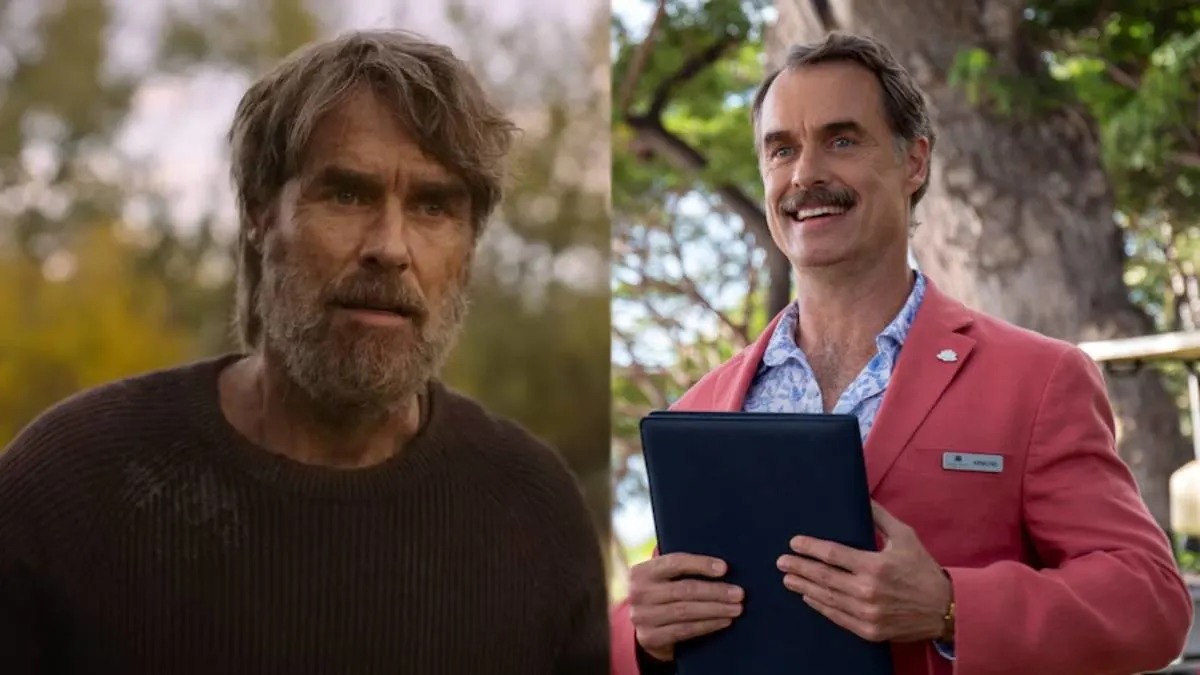 High Quality Murray Bartlett Split Screen Blank Meme Template