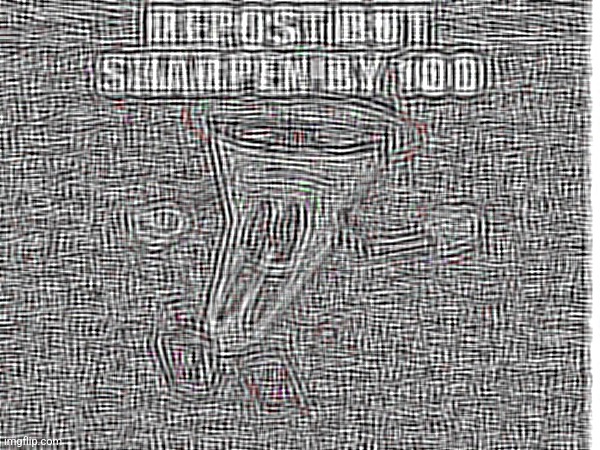 Repost but sharpen by 100 and blur by 50 | made w/ Imgflip meme maker