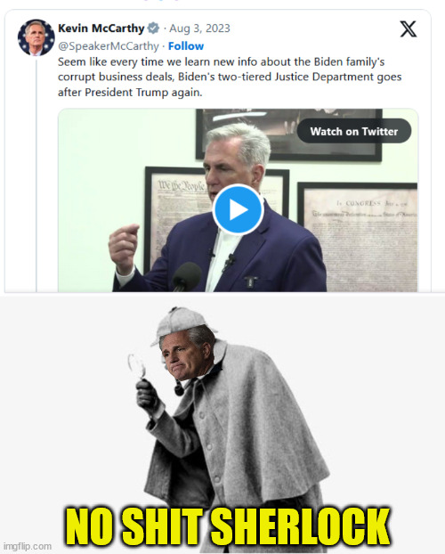 Pointing out the obvious | NO SHIT SHERLOCK | image tagged in no shit sherlock,rino,kevin | made w/ Imgflip meme maker