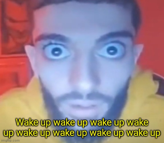 Wake up Wake up Wake up Wake up | Wake up wake up wake up wake up wake up wake up wake up wake up | image tagged in wake up wake up wake up wake up | made w/ Imgflip meme maker