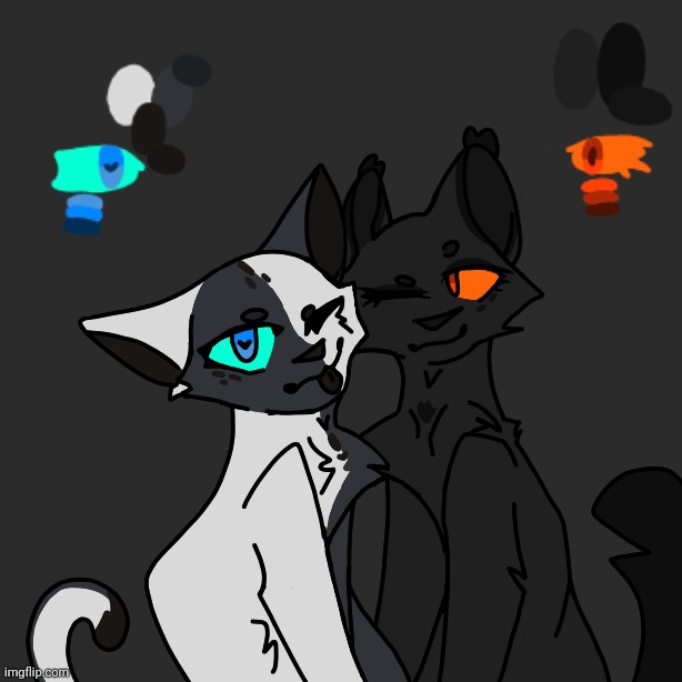 Redraw of my first gay ship/couple. (Minnow and Shadow) | made w/ Imgflip meme maker