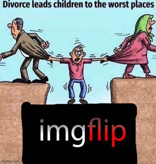 this is truly a tiktok bad imgflip good moment | image tagged in divorce leads children to the worst places,imgflip,unfunny | made w/ Imgflip meme maker