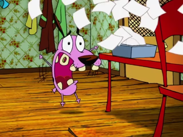 Courage the Cowardly Dog Screaming Blank Meme Template