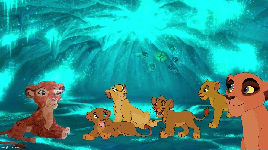 Kira's Lion Guard with leader image (No mark) | image tagged in kira's lion guard | made w/ Imgflip meme maker