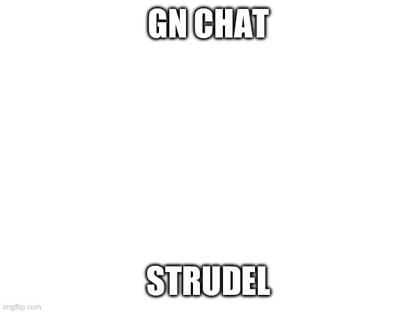GN CHAT; STRUDEL | made w/ Imgflip meme maker