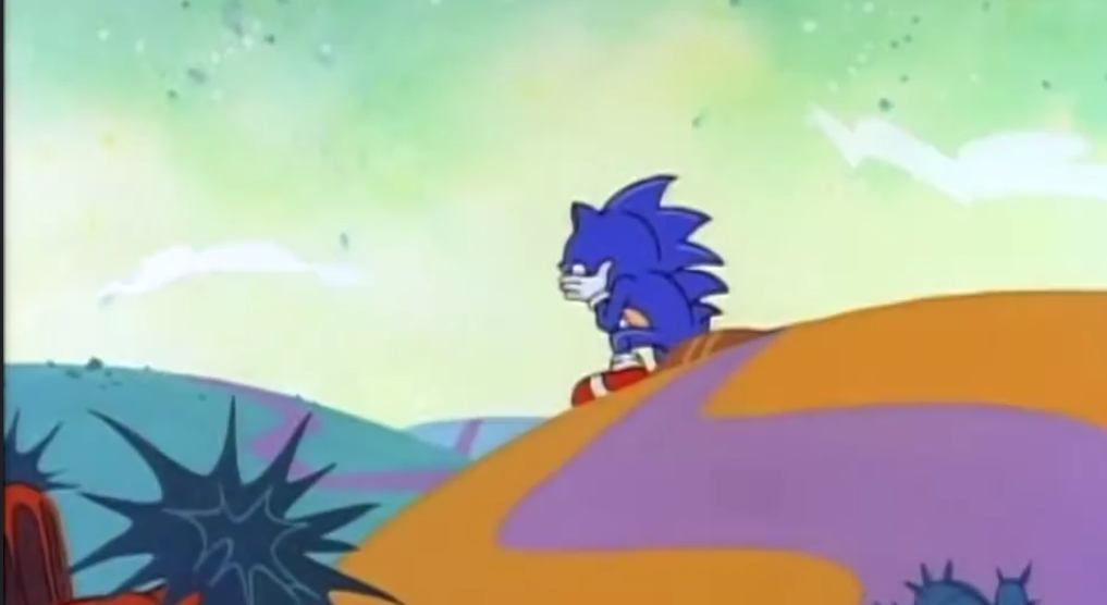 High Quality depressed sonic Blank Meme Template