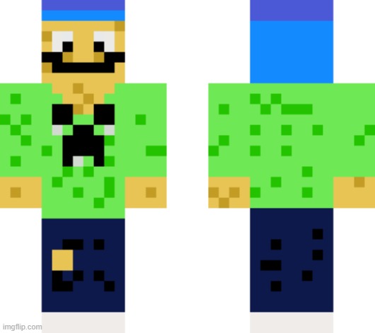 i made this, my first mc skin | image tagged in minecraft,skin | made w/ Imgflip meme maker