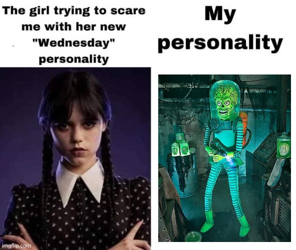 wensday | image tagged in wensday,mars attacks | made w/ Imgflip meme maker