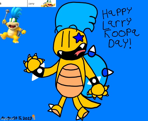 For Larry Koopa day. Mohawk bish | made w/ Imgflip meme maker