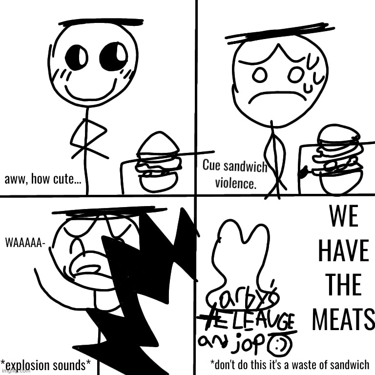 my character jop gets involved with Arby's and almost immediately regrets it | image tagged in i hate arby's | made w/ Imgflip meme maker