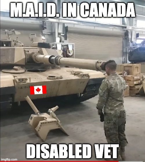 M.A.I.D. IN CANADA; DISABLED VET | made w/ Imgflip meme maker