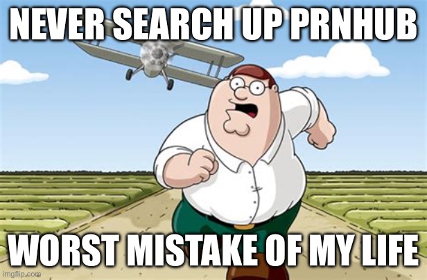 PLS DONT | NEVER SEARCH UP PRNHUB; WORST MISTAKE OF MY LIFE | image tagged in worst mistake of my life | made w/ Imgflip meme maker