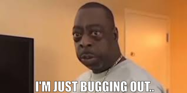 THE FLIES BE LIKE | I'M JUST BUGGING OUT.. | image tagged in just hangin around,bugging out | made w/ Imgflip meme maker