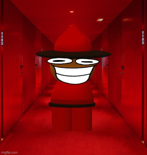 Expunged in Red Hallway | image tagged in expunged in red hallway | made w/ Imgflip meme maker