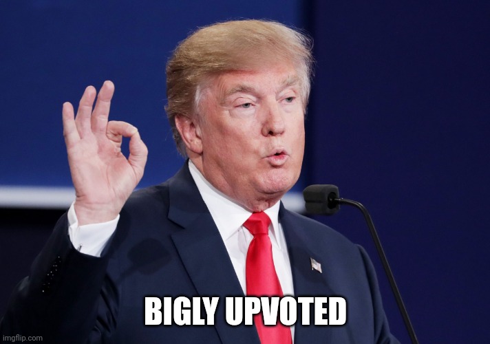 BIGLY | BIGLY UPVOTED | image tagged in bigly | made w/ Imgflip meme maker