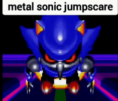 High Quality metal sonic jumpscare Blank Meme Template