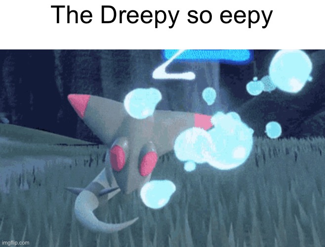 She’s so eepy | The Dreepy so eepy | image tagged in pokemon,sleep,funny animals | made w/ Imgflip meme maker
