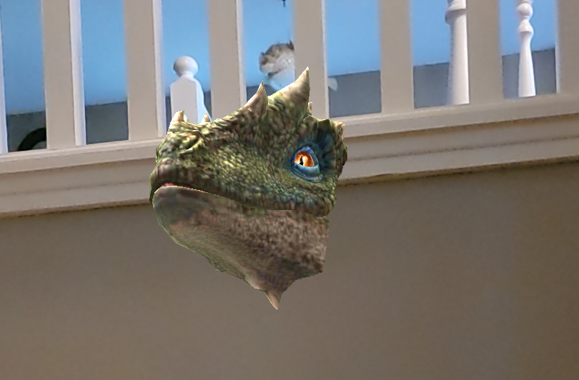High Quality Dino in the wall Blank Meme Template