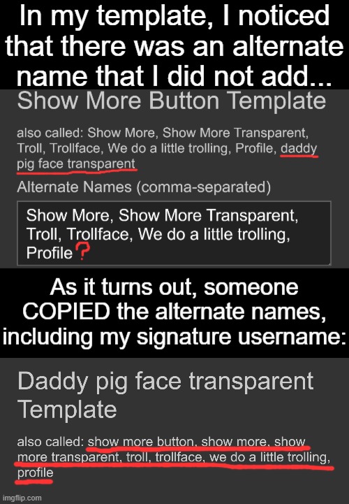 Copying Alternate Names | image tagged in issues,problems,templates,copy,plagiarism | made w/ Imgflip meme maker