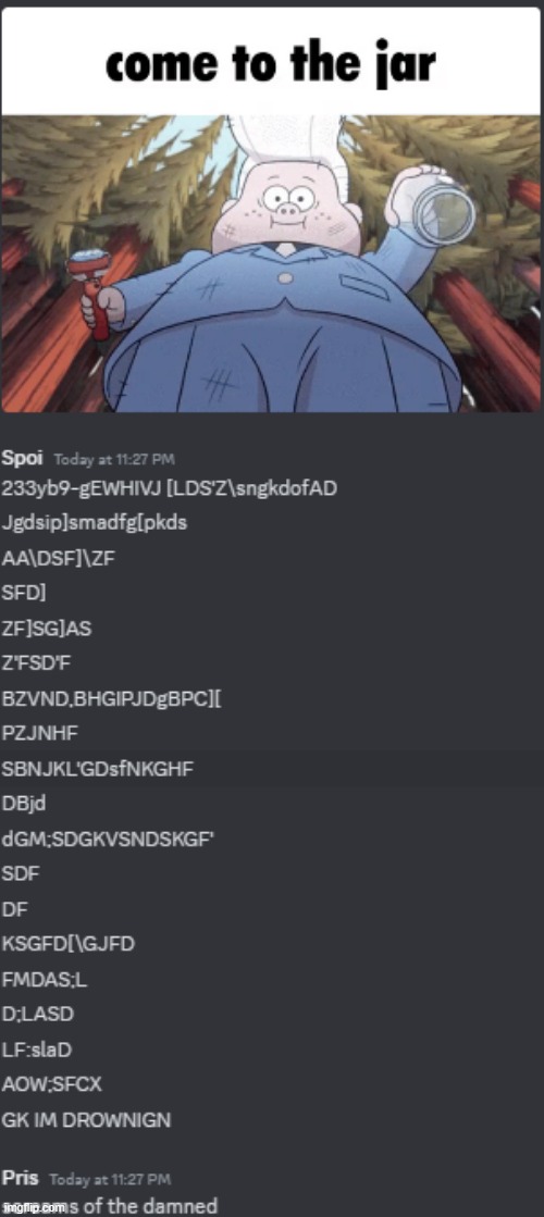 just a normal discord conversation | image tagged in discord,jar,help,oh wow are you actually reading these tags | made w/ Imgflip meme maker