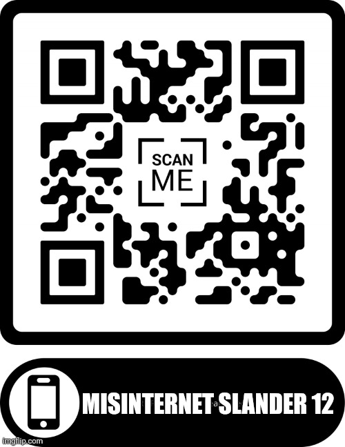scan me for free marimo real so legit | MISINTERNET SLANDER 12 | image tagged in scan me for free marimo real so legit | made w/ Imgflip meme maker