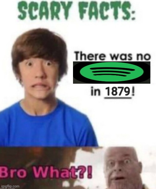 Scary facts | 1879 | image tagged in scary facts | made w/ Imgflip meme maker