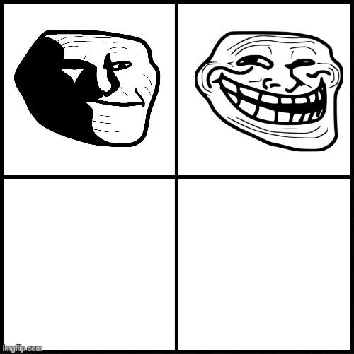 Blank colorful background troll face GIF - Imgflip