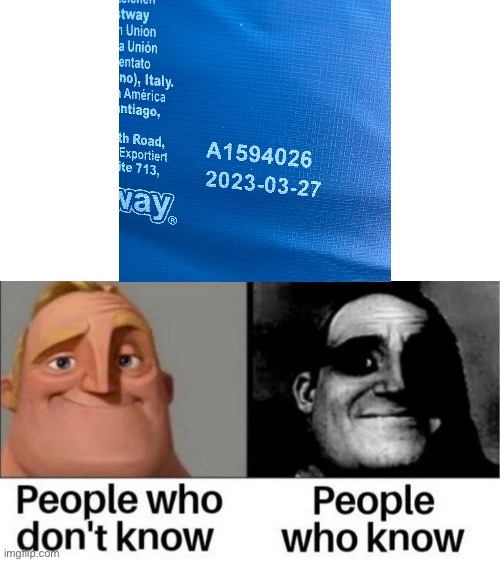 People who don't know / People who know meme | image tagged in people who don't know / people who know meme | made w/ Imgflip meme maker