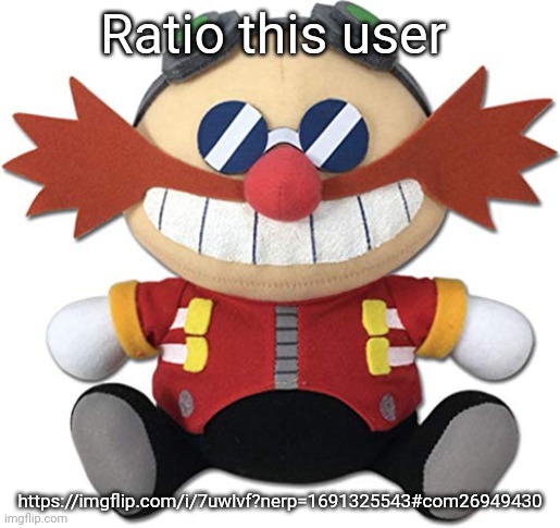 Image tagged in eggman plush - Imgflip